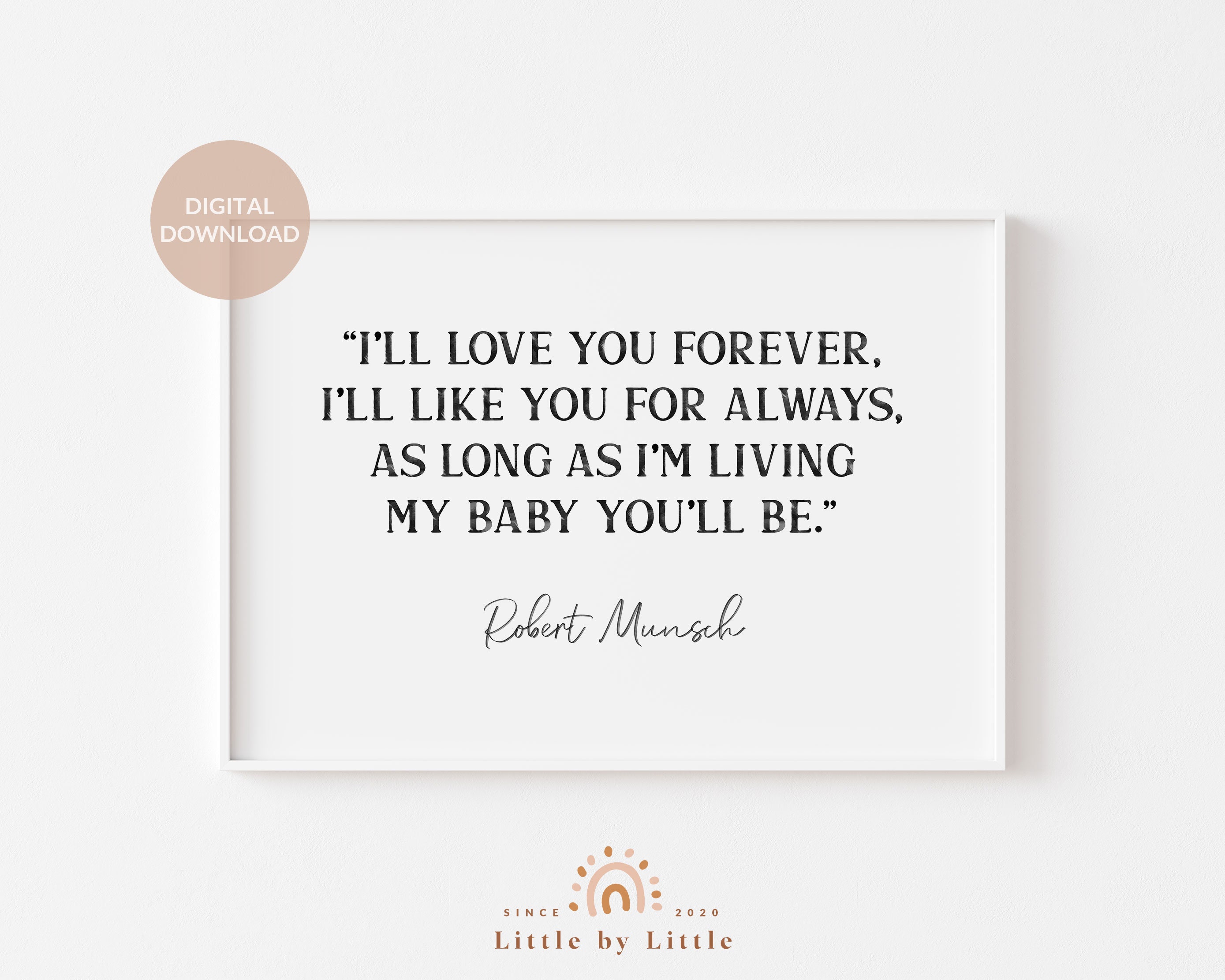Love You Forever Book Quotes I'll Love You Forever - Etsy 日本