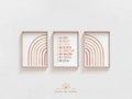 Boho Watercolor Affirmations for kids Kids, Printable Affirmation Wall Art, SET of 3 Custom Kids Affirmations, Custom Name, Half Rainbow product logo