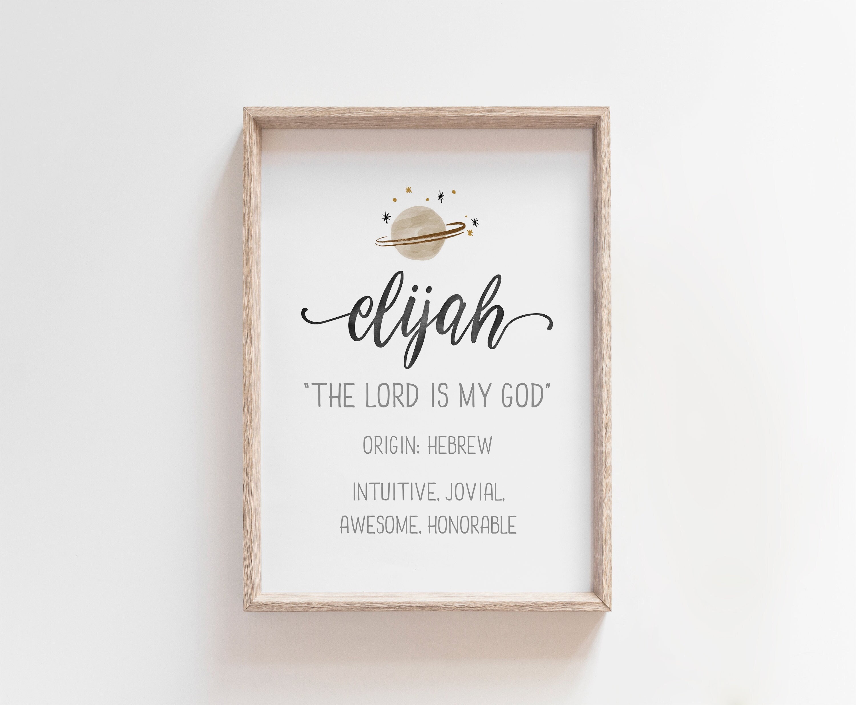 Set of 3 Custom Kids Name Print with Baby Name Print and Floral Art Wa –  DiviArts Studio