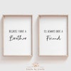 Born Together Friends Forever, Custom Twin Name Sign, Black Watercolor ...