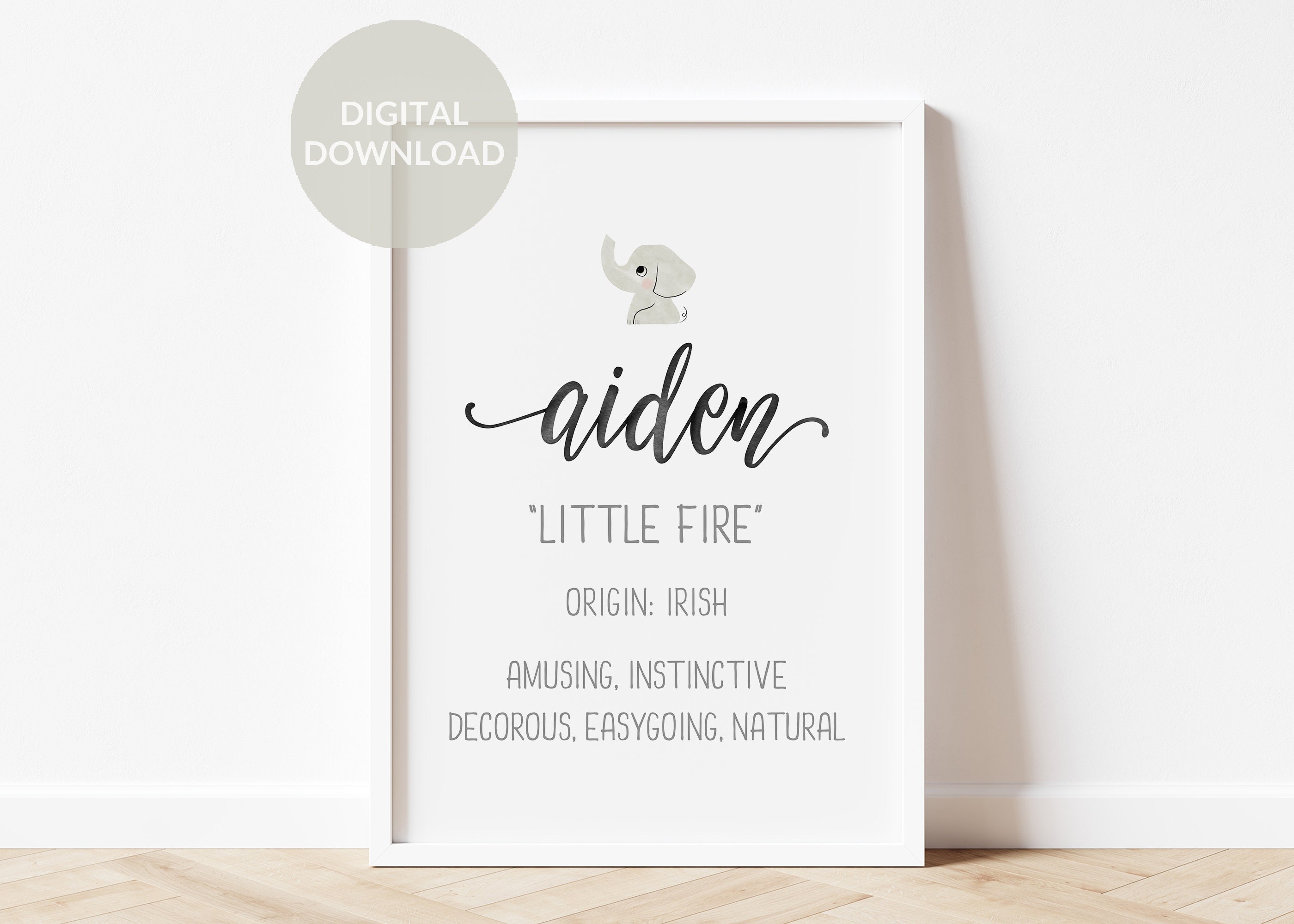 Eidan  Name Art Print