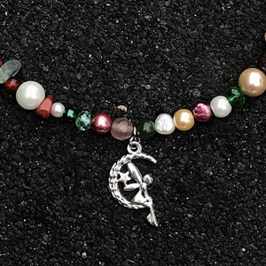 cottage core fairy y2k beaded necklace