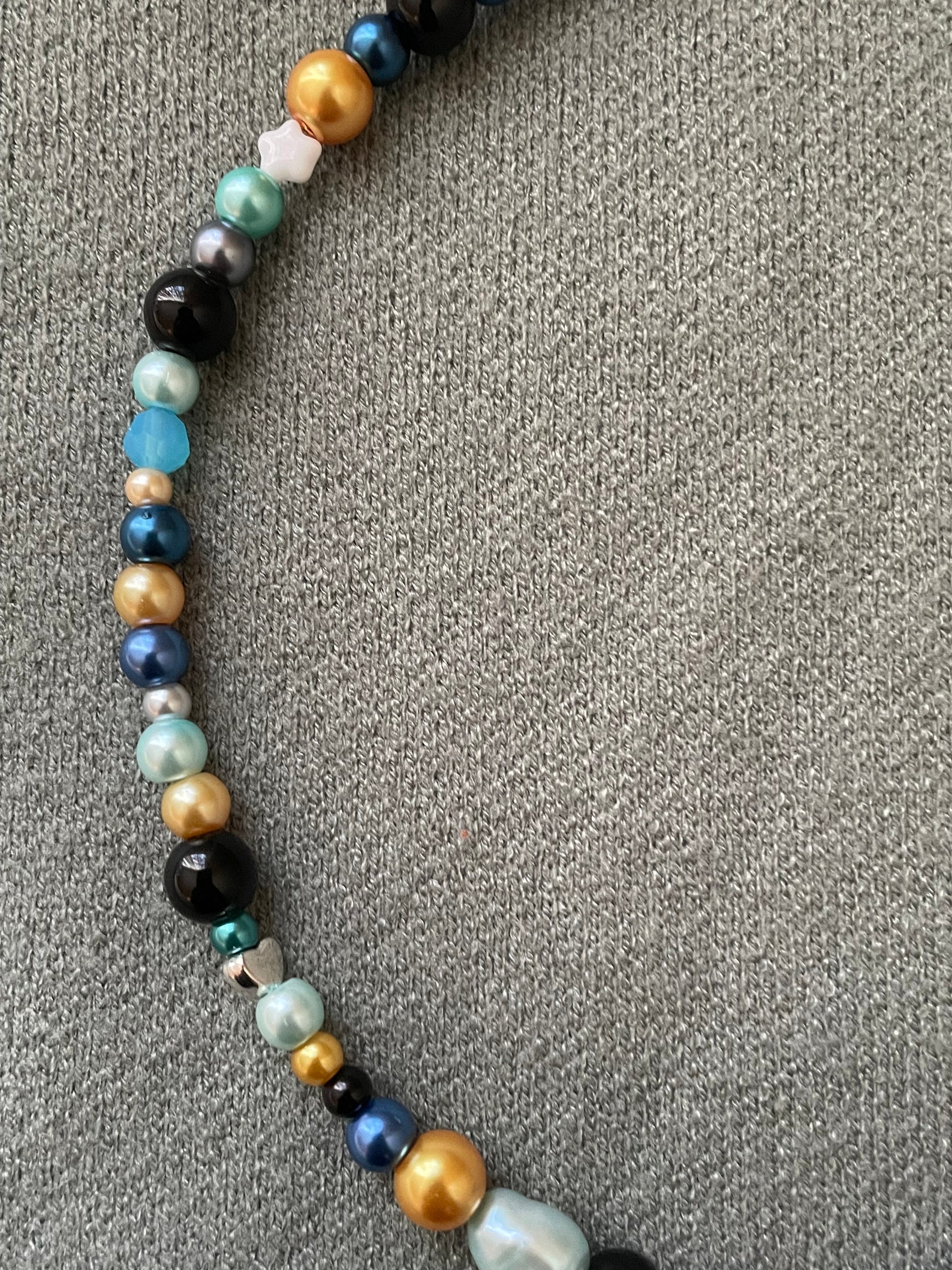 Coraline Inspired Unique Beaded Pearl/glass Necklace - Etsy