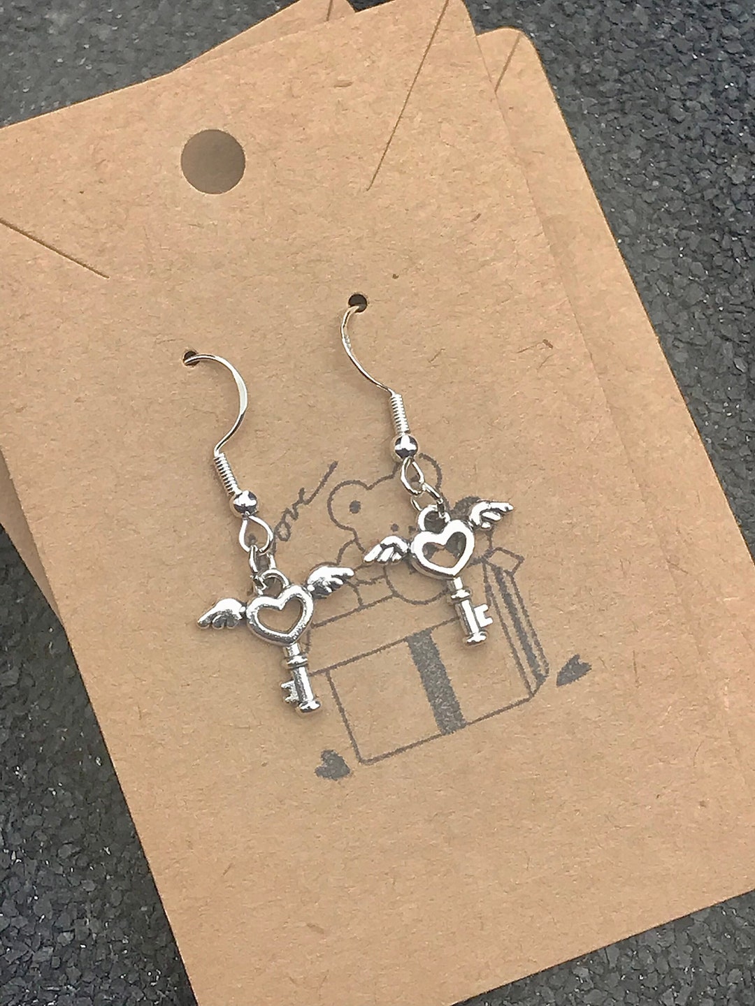 ファッション雑貨・小物その他 +DEINET+ HEART DROP EARRINGS IN SILVER KDBYM4S4211S100F Dangle Heart Earrings Sterling Silver | Kay