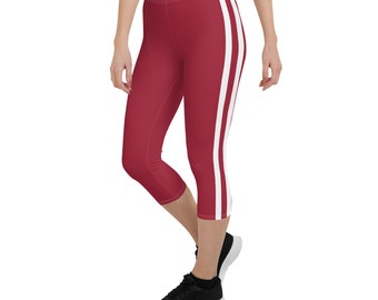 Alabama Football Crimson Uniforme Leggings capri pour femmes