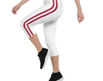 Alabama Football Uniforme blanc Leggings capri pour femmes