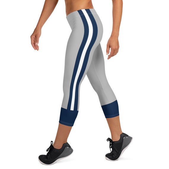 Dallas Football Uniform Women's Capri Leggings / Game Day Pants 