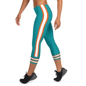 Miami Football Uniform Women&#39;s Capri Leggings