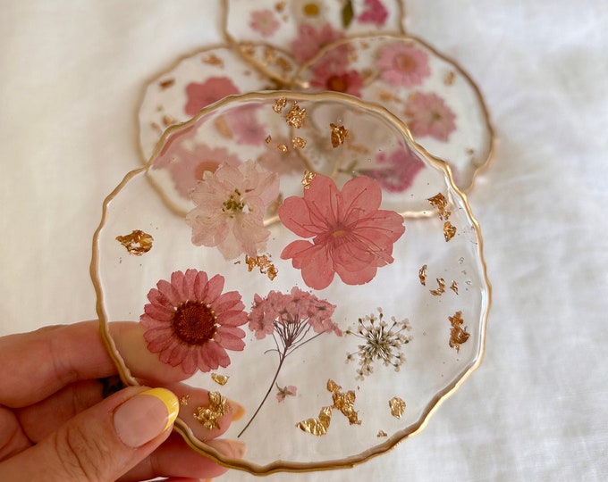 Pink - Handmade Cotton Coasters (Set of 2) 72