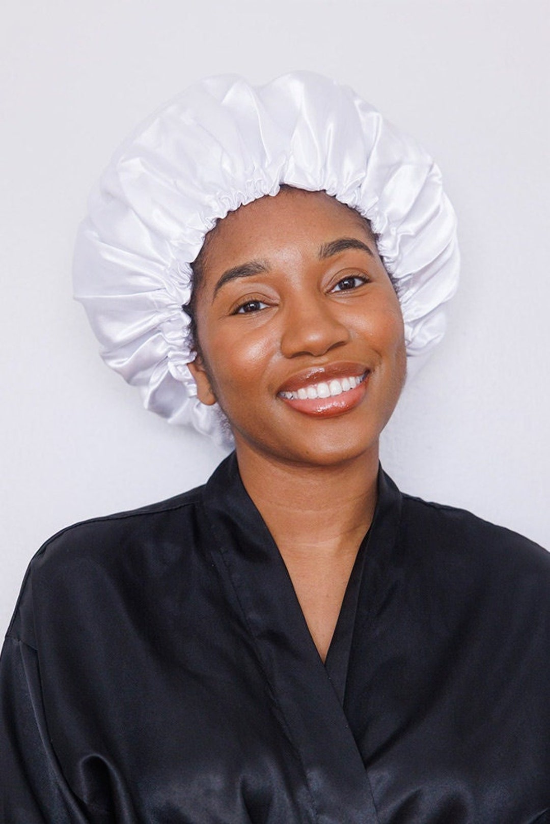 Bonnet Types For All Hair Types - Bridal Satin Bonnet - White - Etsy