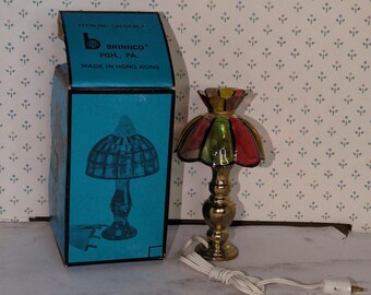 Poppenhuislamp 1:12, Brinnco elektrische tafel- of hanglamp, NIB