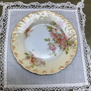 Imperial Crown Austria Plate: Scalloped Edge Bone China Decorative Dish
