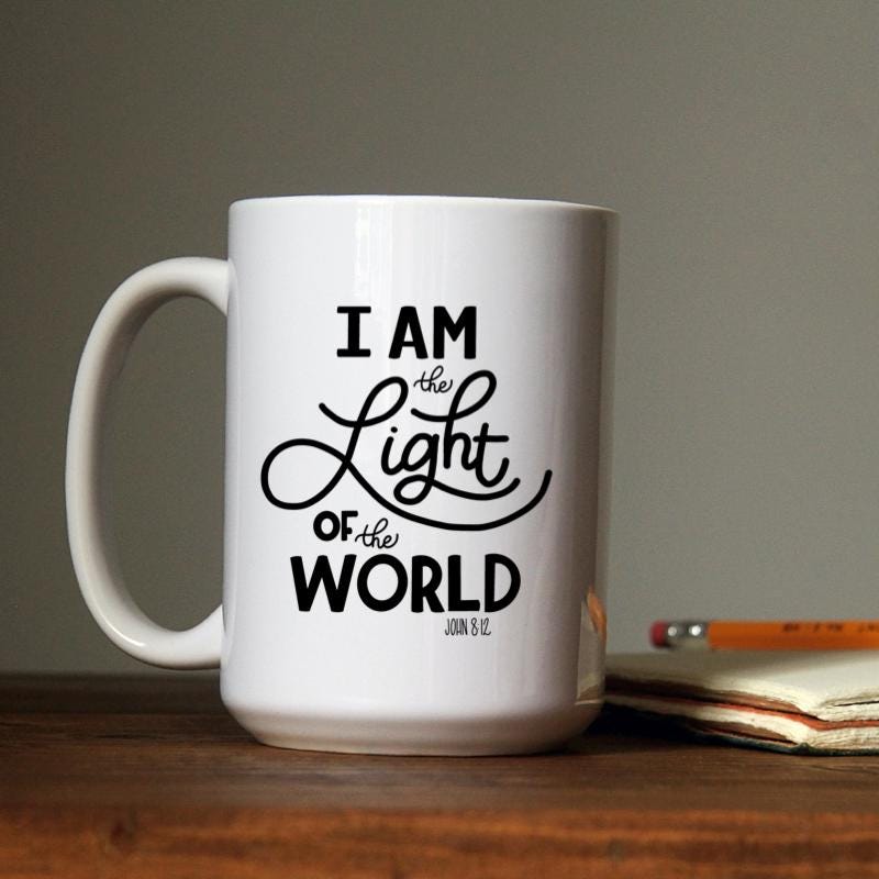 Scripture, John 8:12 - I Am the Light of the World - SVG Cut File ...