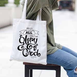 Scripture, 1 Corinthians 10:31 - Glory Of God - Bible Verse, SVG Cut File, scripture svg, Christian svg, handlettered svg, for cricut