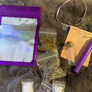 Spell Bottle -DIY Spell Jar - Charm Bottle - Manifestation Charm - Manifestation Bottle - Spell - Intention Bottle - Energy Cleansing Spell