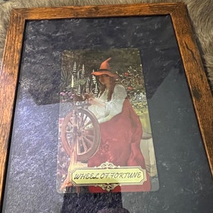 Arte con cartas del tarot - Cartas del tarot - Tarot - Arcanos mayores - Cartas del tarot enmarcadas - Arte enmarcado - Brujería - Arte de brujería - Cartas del tarot - Terciopelo