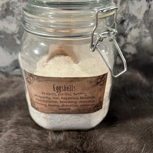 Powdered Eggshell - Cascarilla - Apothecary - Herb - Spell Ingredients - Organic Herbs - Purification - Healing - Mojo Bag - Spell Jars