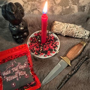 Intention Ritual Rice: Hex Breaking (Reverse The Curse) Rice for Candle Spells, Spell Jars and Bags