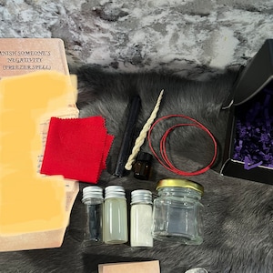Binding Spell - Bind Their Negativity Spell - Binding - Freezer Spell - Freeze Their Negativity - Spell Kit