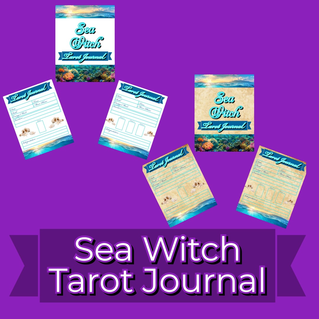 Sea Witch Tarot Journal: Printable Card Reading Log (PDF Download) - Etsy
