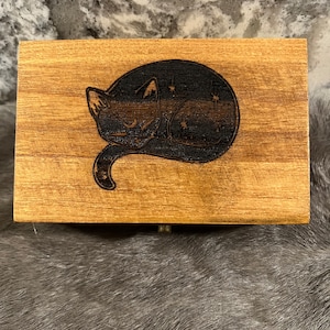 Caja de cartas del tarot - Carta del tarot - Caja para cartas - Tarot - Caja de altar - Caja para altar - Caja de madera - Caja para tarot - Caja de baraja - Caja de tarot personalizada