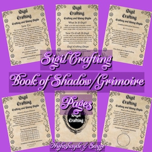 Sigil Crafting - Sigil Work - Sigil - Craft A Sigil - Spellwork - Magical Doings - Spell - Sigil Magic - Sigil Journal - Sigil Notebook