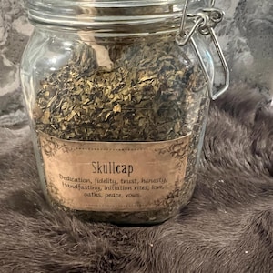 Skullcap - Skullcap Leaf - Apothecary - Herb - Spell Ingredients - Organic Herbs - Purification - Healing - Mojo Bag - Spell Jars