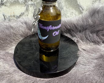 Transformation Spell Oil: Snakeskin, Mugwort & Obsidian - 2oz