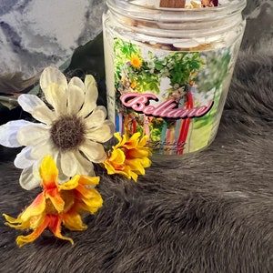 Beltane Candle - Jar Candle - Sabbat Candle - Altar Candle - Witchy Candle - Beltane - Sabbat - Altar Decor - Wheel Of The Year - Pagan