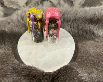 Personalized Intention Spell Jar: Manifestation Charm Bottle
