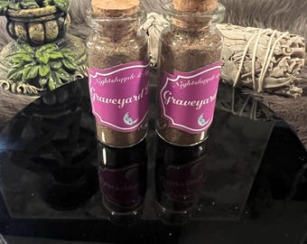 Graveyard Dirt – Cemetery Altar Tool for Spells and Rituals (10ml)