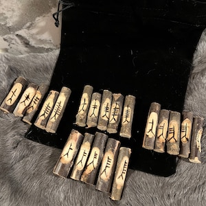 Celtic Ogham - Ogham Set - Full Ogham Set - Celtic Witch - Druid - Wooden Ogham - Wood Ogham Set - Druid Divination - Celtic - Ogham