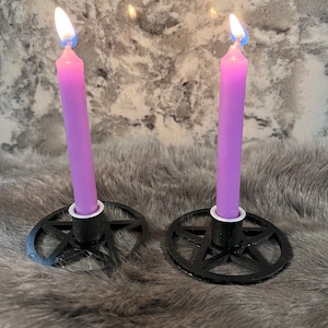 Chime Candle Holder - Chime Candle - Pentacle - Pentacle Candle Holder - Altar Candle - Ritual Candle - Ritual Candle Holder