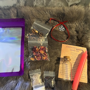 Spell Bottle -DIY Spell Jar - Charm Bottle - Manifestation Charm - Manifestation Bottle - Spell - Intention Bottle - Attract Love Spell Jar