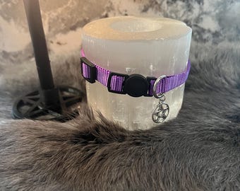 Blessed Haustierhalsband: Zauberhaftes Haustier Schutz Halsband mit Pentagramm Anhänger