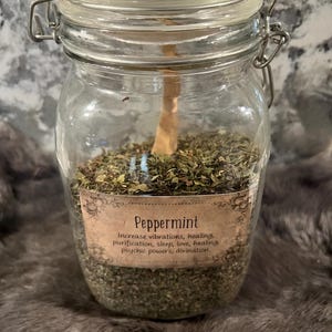 Peppermint - Peppermint Leaf - Apothecary - Herb - Spell Ingredients - Organic Herbs - Purification - Healing - Mojo Bag - Spell Jars