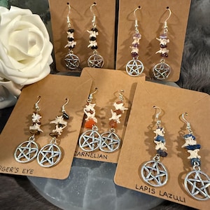 Bone Earrings - Earrings - Vertebrae Jewelry - Vertebrae Earrings - Witchy Earrings - Witchy Jewelry - Snake Earrings - Vertebrae - Gemstone