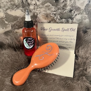 Hair Growth Spell - Hair Growth - Spell Oil - Sigil - Quartz Infused Oil - Sigil Magic - Magic Hairbrush - Strong Hair - Grow Your Hair