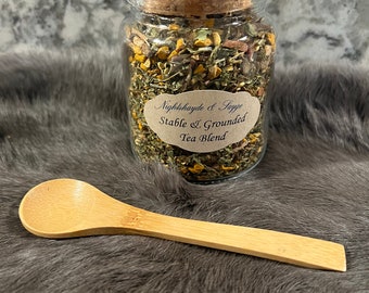Biologische kruidenthee: paardenbloemwortel, klis, gember - pot van 10 oz