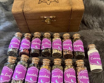 Witch's Apothecary Starter Kit: 15 Herbal Spell Ingredients