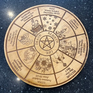 Custom Wheel of The Year - Sabbat - Wheel Of The Year - Pagan Calendar - Calendar - Witchy - Pagan - Druid - Yule - Beltane - Samhain