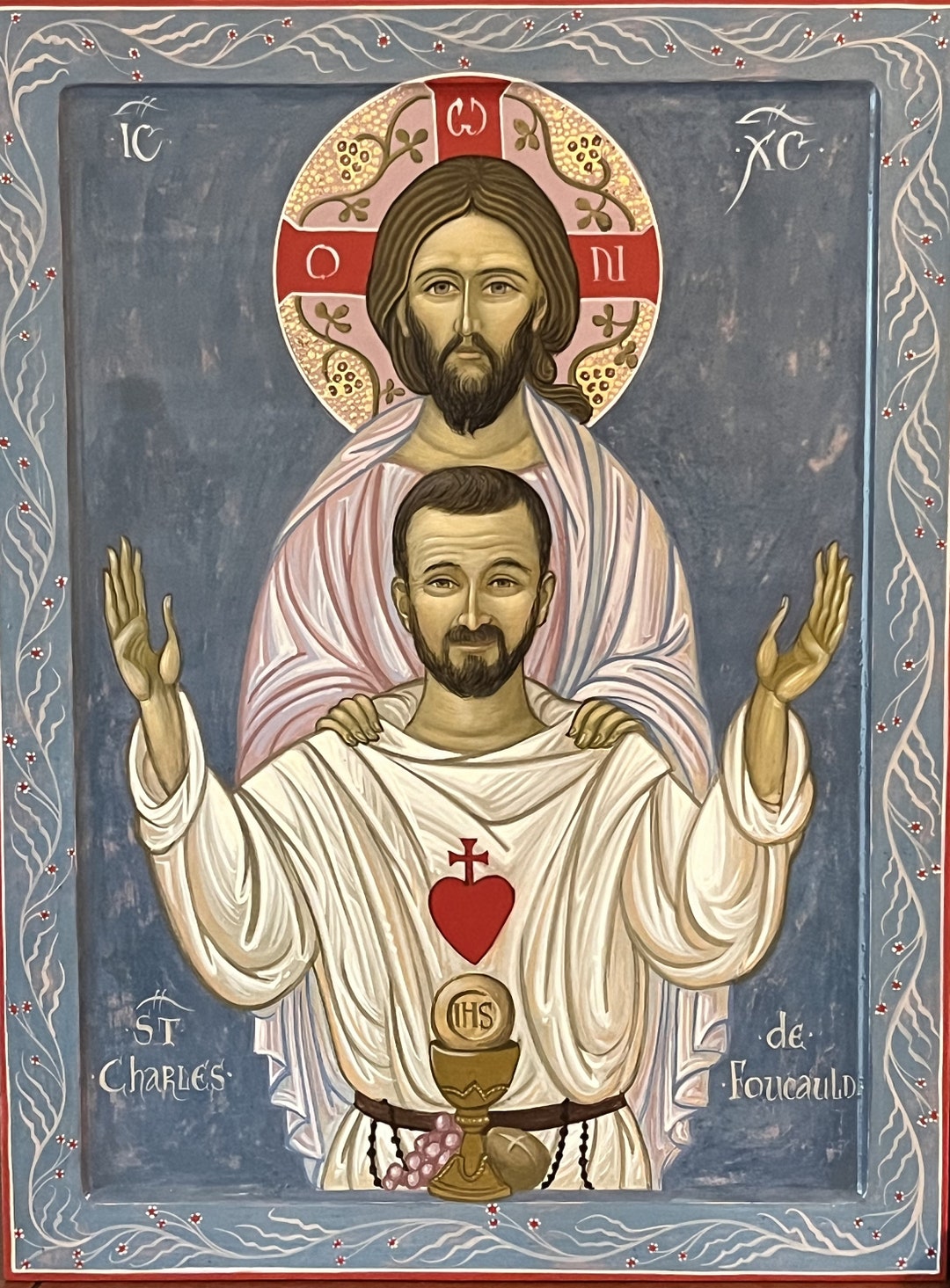 Icon Cards New Jesus Holding St Charles for His Mission, Sold Only in a ...