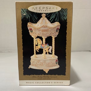 1995 Hallmark Keepsake Christmas Magic Ornament Tobin Fraley Carousel