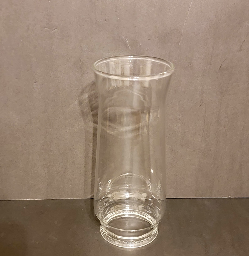 Clear Glass Lamp / Candle Chimney Etsy