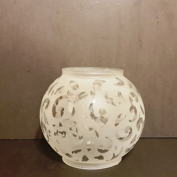 Frosted Lamp Globes Etsy