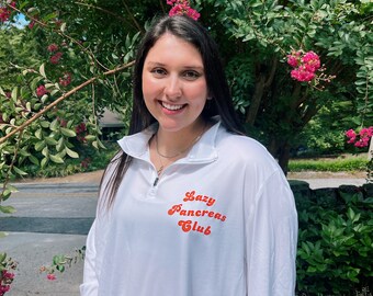 Páncreas perezoso para adultos 1/4 Zip