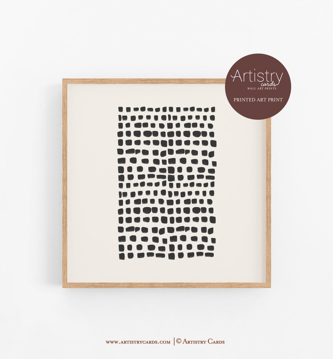 PRINTED ART Print,black Squares Print Wall Art,minimalist Art Print