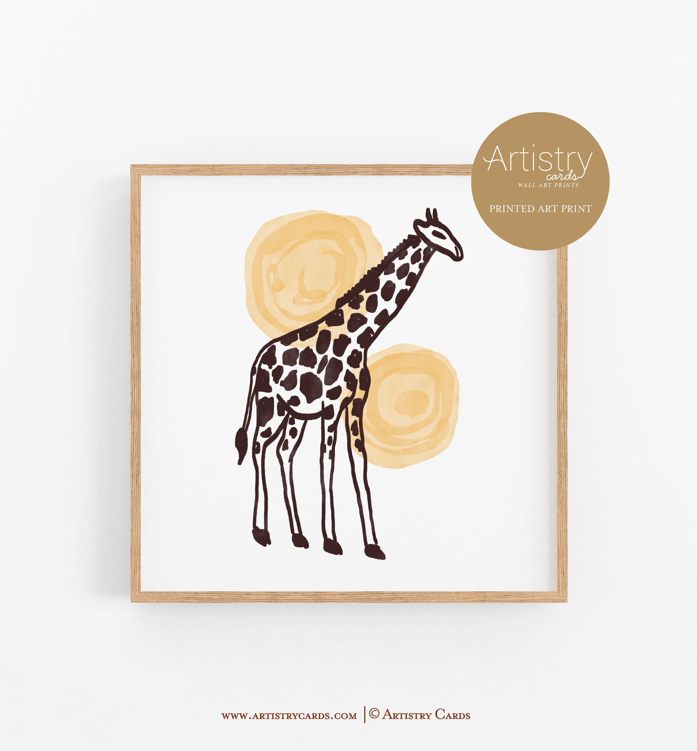 PRINTED ART Printgiraffe Art Illustrationmodern Home Decor - Etsy