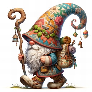 Gnome Spring clipart | 10 High Quality PNGs | Gnome png| Instant Download | Scrapbook| Spring gnome graphics, Spring sublimation