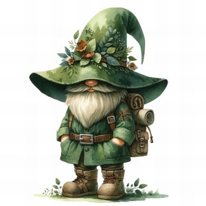 Gnome Forest clipart | 10 High Quality PNGs | Gnome png , Instant Digital Download | Memory Book| Junk Journals| Scrapbook
